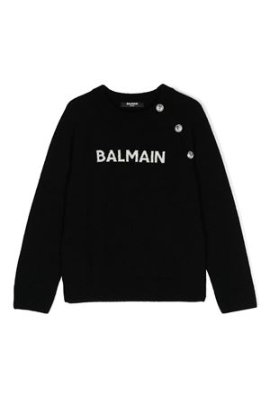 black wool jumper BALMAIN PARIS KIDS | BV9B00Z2409930AV